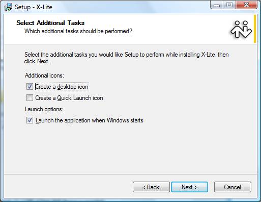 Select Additional Tasks